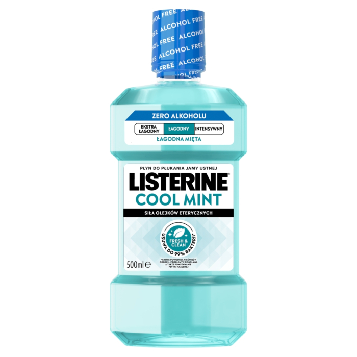 Listerine Płyn do płukania Jamy Ustnej Cool Mint Łagodny Smak