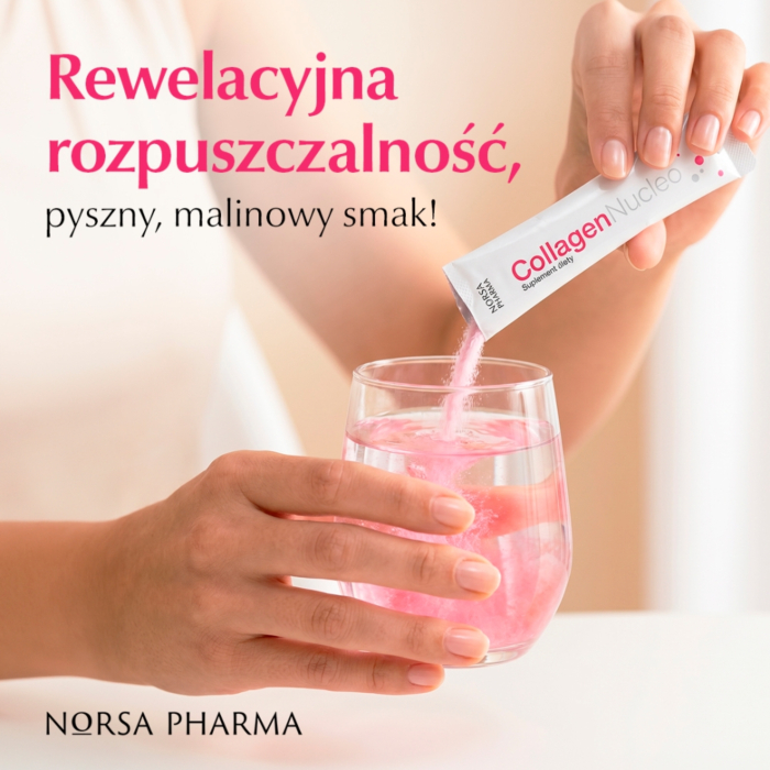 Collagen Nucleo Smak malinowy Proszek w saszetkach, 30 szt.