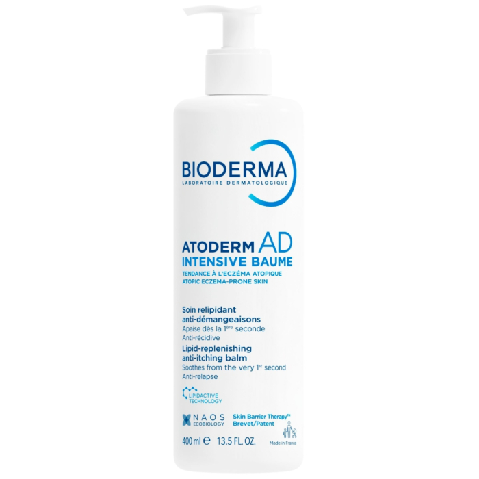Bioderma Atoderm AD Intensive Baume, Balsam emolientowy do skóry bardzo suchej i skłonnej do atopii, 400 ml