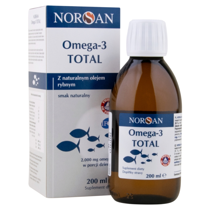 Norsan Omega-3 Total Naturalny, płyn 200 ml