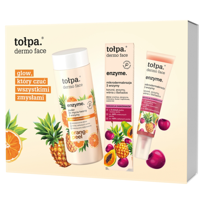 Tołpa Enzyme Zestaw pielęgnacyjny: Mikrodermabrazja 3 enzymy 40 ml + Puder do mycia twarzy 40 g