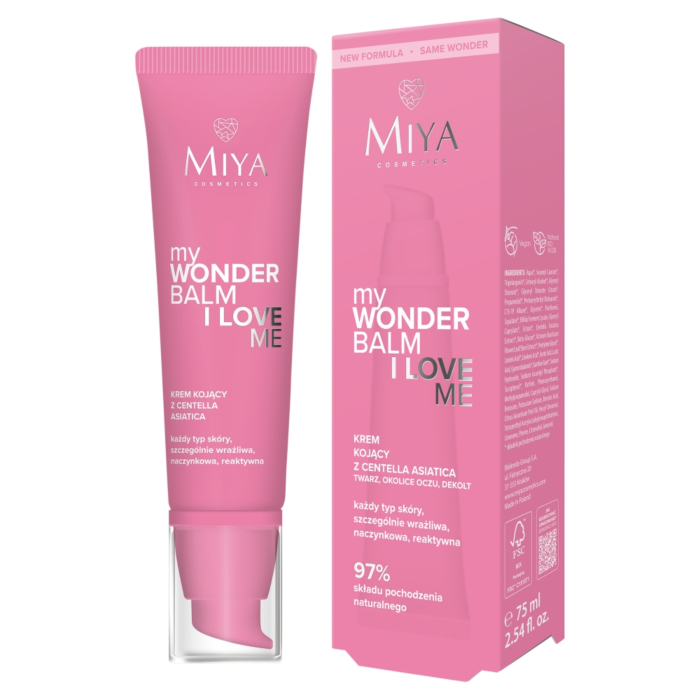 Miya myWONDERBALM I Love Me Krem kojący z centella asiatica, 75 ml
