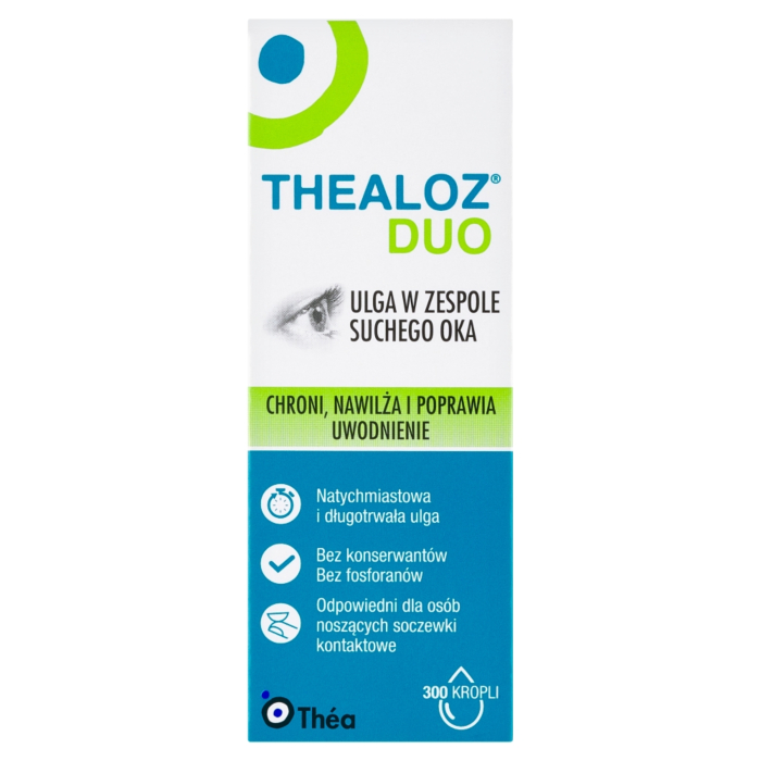 Thealoz Duo, Nawilżające krople do oczu, Ulga w zespole suchego oka