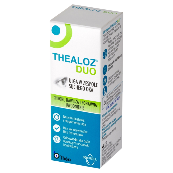 Thealoz Duo, Nawilżające krople do oczu, Ulga w zespole suchego oka
