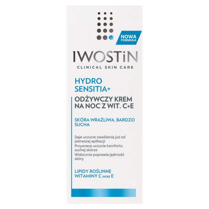 Iwostin Hydro Sensitia Krem na noc z witaminami C+E