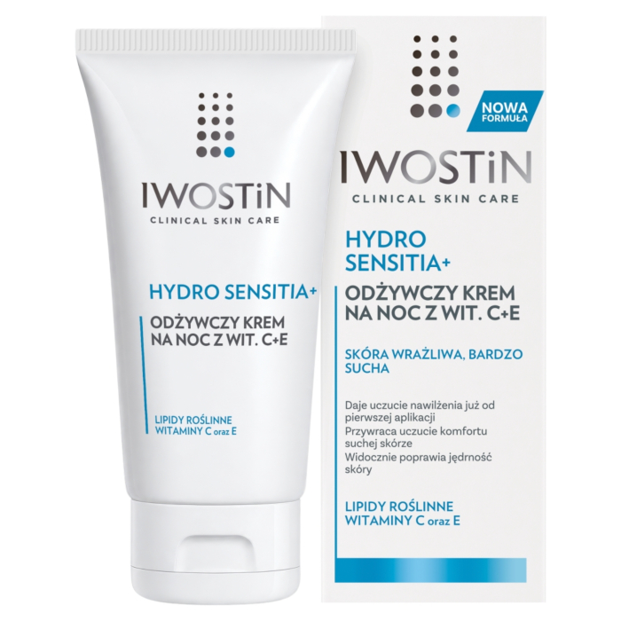 Iwostin Hydro Sensitia Krem na noc z witaminami C+E