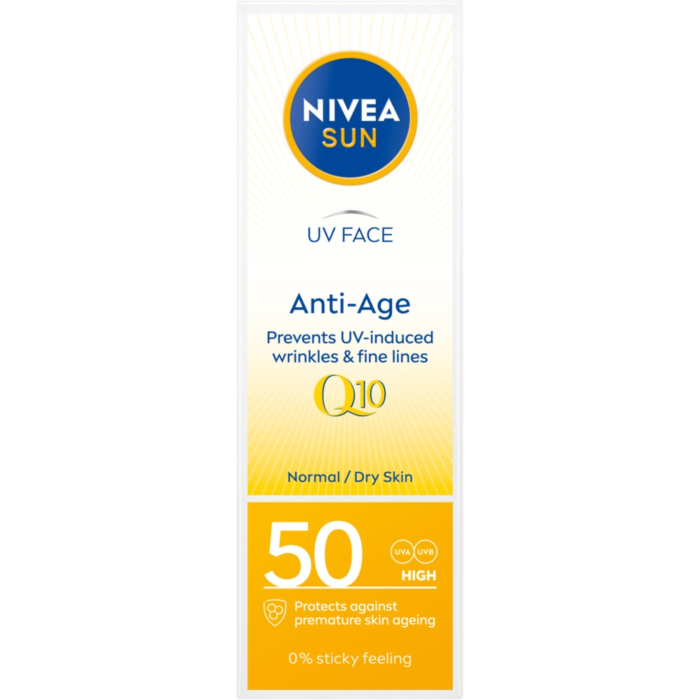 Nivea Sun Przeciwzmarszkowy Krem do twarzy z wysoką ochroną SPF50 