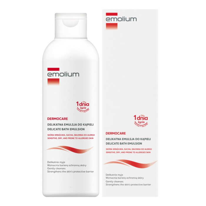 Emolium Dermocare Delikatna emulsja do kąpieli, 400 ml