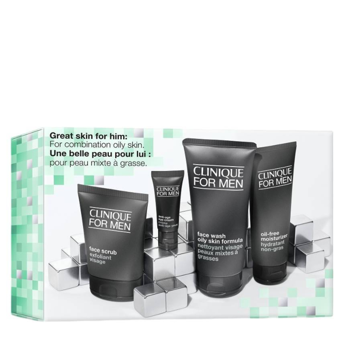 Clinique Great Skin For Him Zestaw prezentowy do skóry mieszanej i tłustej