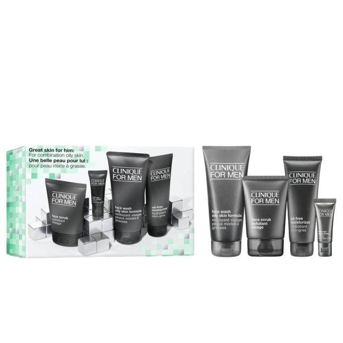 Clinique Great Skin For Him Zestaw prezentowy do skóry mieszanej i tłustej