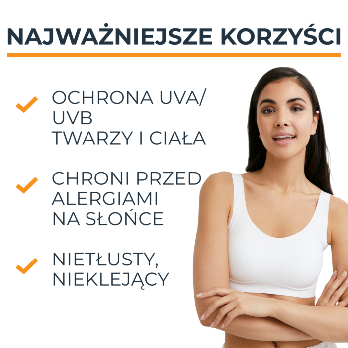 Eucerin Sun Allergy Protect Spf 50+ Żel-Krem Ochronny do twarzy i ciała