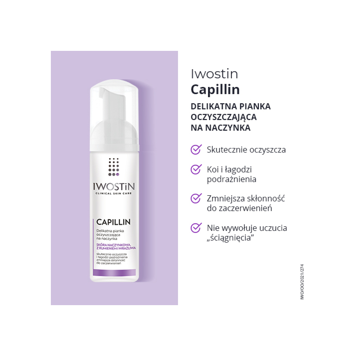Iwostin Capillin Oczyszczająca pianka na naczynka