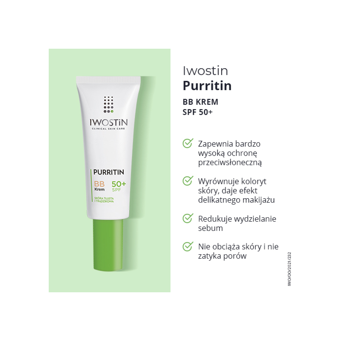 Iwostin Purritin Krem BB SPF 50+