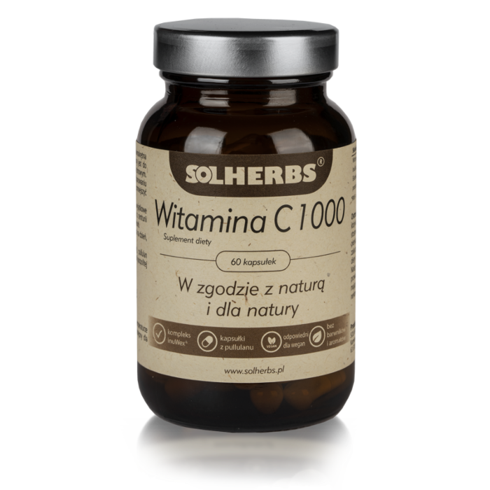 SOLHERBS Witamina C 1000 mg 60 kapsułek