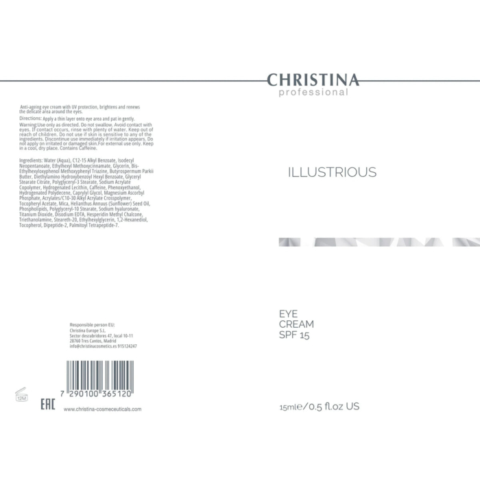 Christina Illustrious Eye Cream — Krem pod oczy SPF 15 na przebarwienia