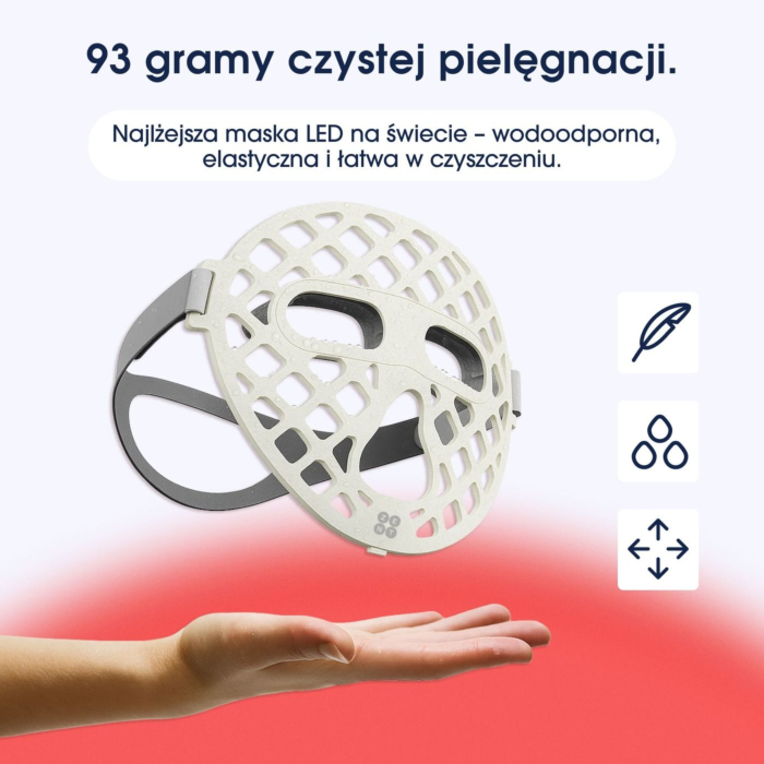 ZENT DermaLight Maska LED do terapii światłem 3w1