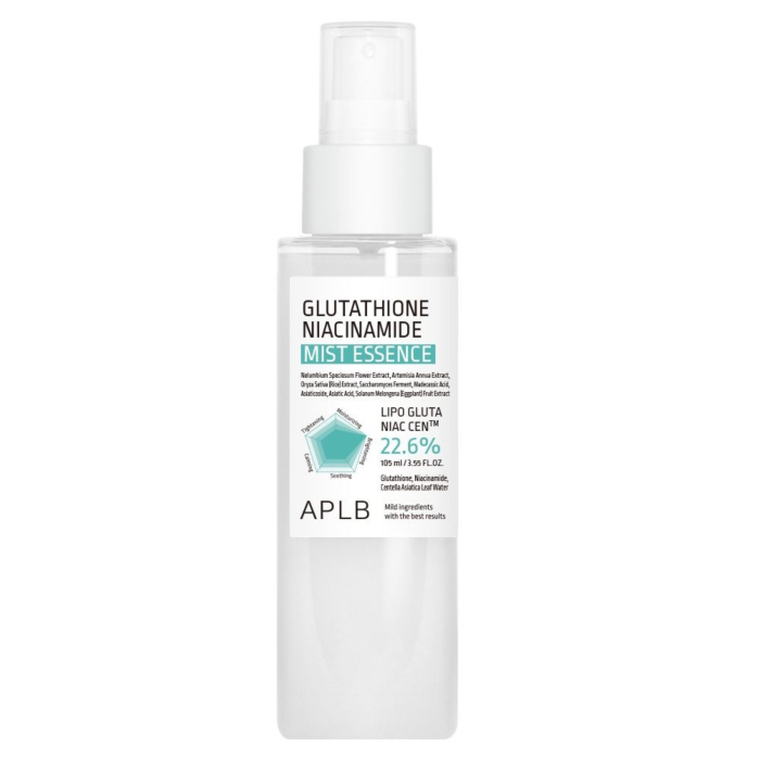APLB Glutathione Niacinamide Mist Essence rozjaśniająca esencja w mgiełce, 105ml