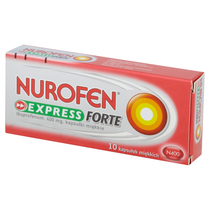 Nurofen Express Forte 400 mg, 10 kaps.