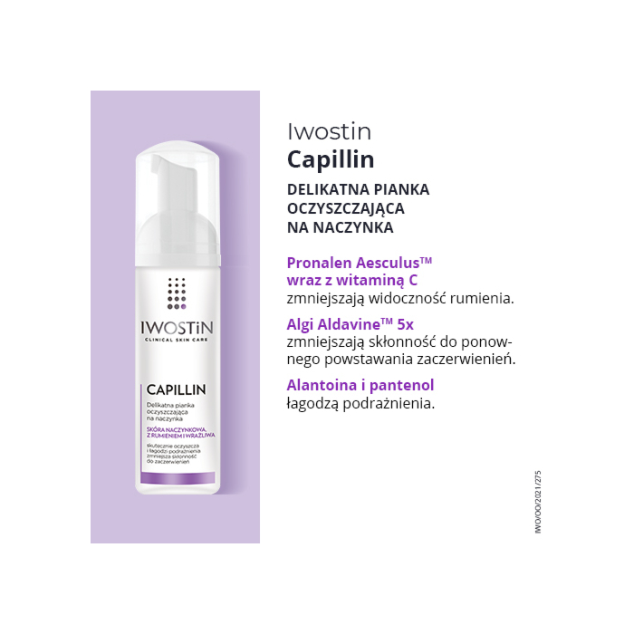Iwostin Capillin Oczyszczająca pianka na naczynka