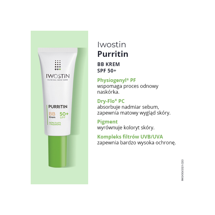 Iwostin Purritin Krem BB SPF 50+