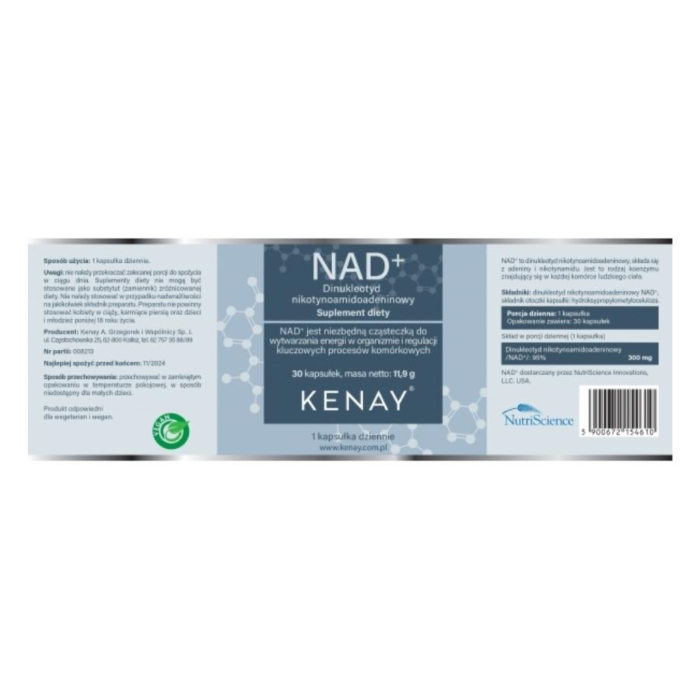 Kenay NAD+ Dinukleotyd nikotynoamidoadeninowy