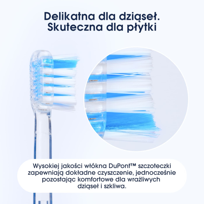 ZENT SoniQ Szczoteczka soniczna do zębów z 4 trybami pracy, czarna