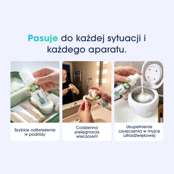 ZENT Pianka do czyszczenia nakładek i protez z aktywnym tlenem, miętowa 50 ml