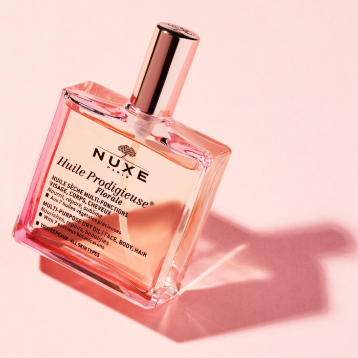 Nuxe Huile Prodigieuse® Florale Zestaw (Olejek 100ml + Perfumy 15ml + Żel pod prysznic 100ml + Świeca 70g)