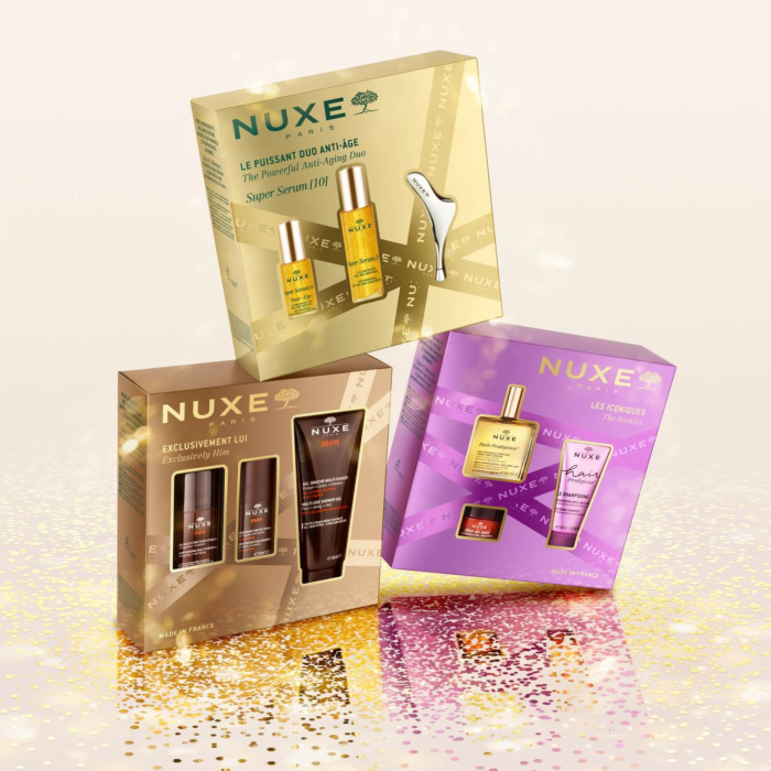 Nuxe zestaw Bestsellery: HP 50ml + HP Szampon 50ml + Reve de Miel Balsam do ust 15ml