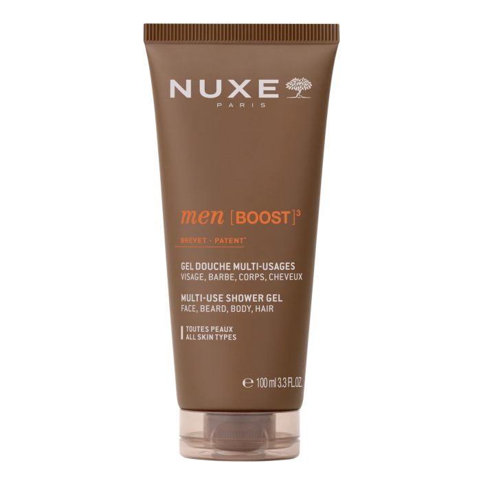 Nuxe Men Boost Zestaw: Serum 30ml + Żel 50ml + Żel pod prysznic 100ml + Kosmetyczka