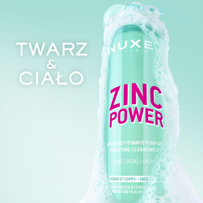 Nuxe Zinc Power Oczyszczający żel do mycia twarzy, 400 ml