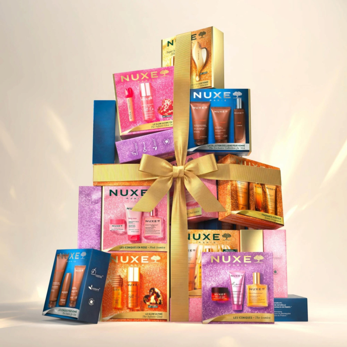 Nuxe Bestsellery Huile Prodigieuse: Huile Prodigieuse® Suchy olejek do pielęgnacji 50 ml + Rêve de Miel® Odżywczy balsam do ust 15 g + Hair Prodigieux® Szampon 30 ml