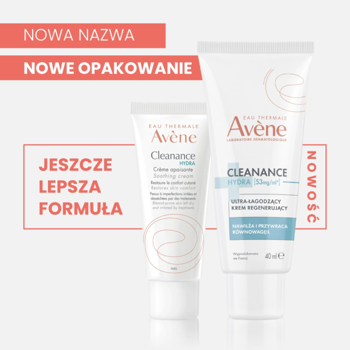 Avène Cleanance Hydra Ultra-łagodzący krem regenerujący, 40 ml