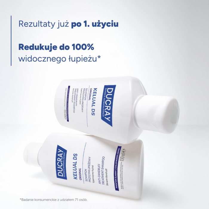 Ducray Kelual DS Original Szampon przeciwłupieżowy 100 ml, Uporczywy łupież