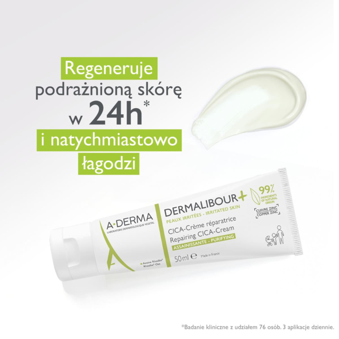 A-Derma Dermalibour+ Cica Krem regenerujacy, 50 ml