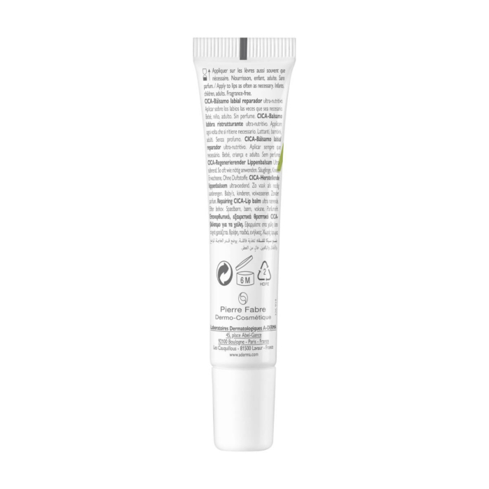 A-Derma Dermalibour+ Cica - Regenerujący balsam do ust 15ml