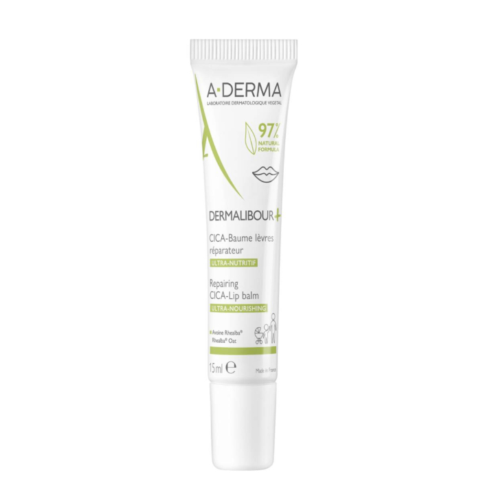 A-Derma Dermalibour+ Cica - Regenerujący balsam do ust 15ml