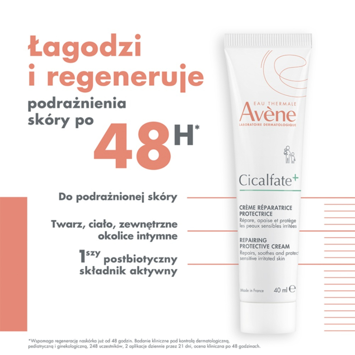 Avène Cicalfate+ Regenerujący krem ochronny, 40 ml