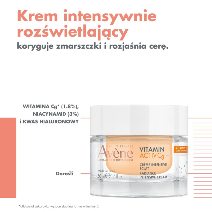 Avène Vitamin Activ Cg Krem intensywnie rozjaśniający