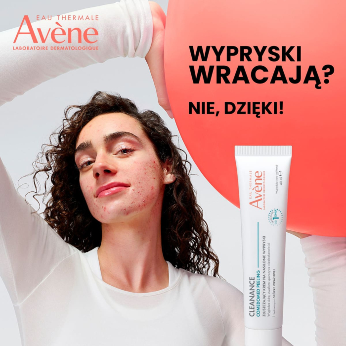 Avene Cleanance Comedomed Peeling Złuszczający krem na nasilone wypryski, 40 ml