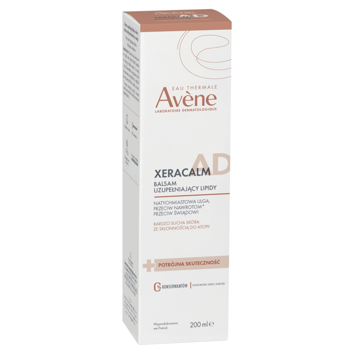 Avène XeraCalm A.D Balsam uzupełniający lipidy do skóry bardzo suchej, atopowej i nadwrażliwej, 200 ml