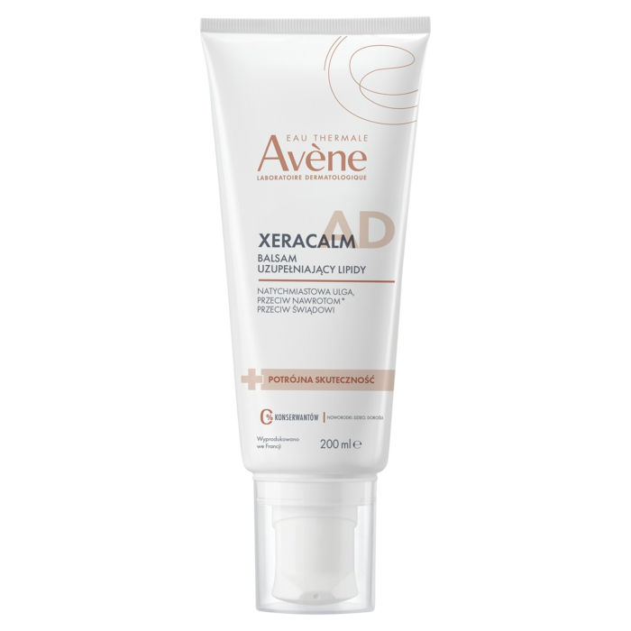 Avène XeraCalm A.D Balsam uzupełniający lipidy do skóry bardzo suchej, atopowej i nadwrażliwej, 200 ml