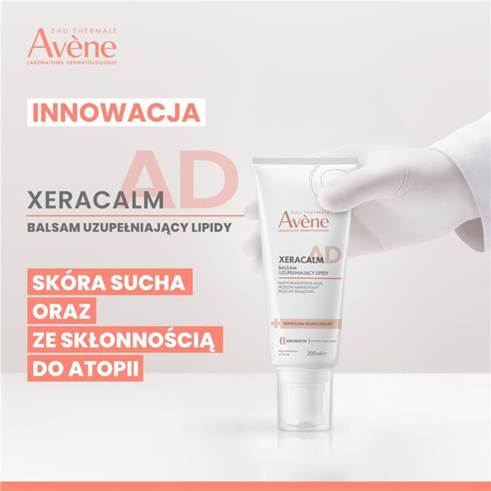 Avène XeraCalm A.D Balsam uzupełniający lipidy do skóry bardzo suchej, atopowej i nadwrażliwej, 200 ml