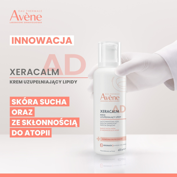 Avène Xeracalm A.D Krem do skóry atopowej i bardzo suchej, uzupełniający lipidy, 400 ml