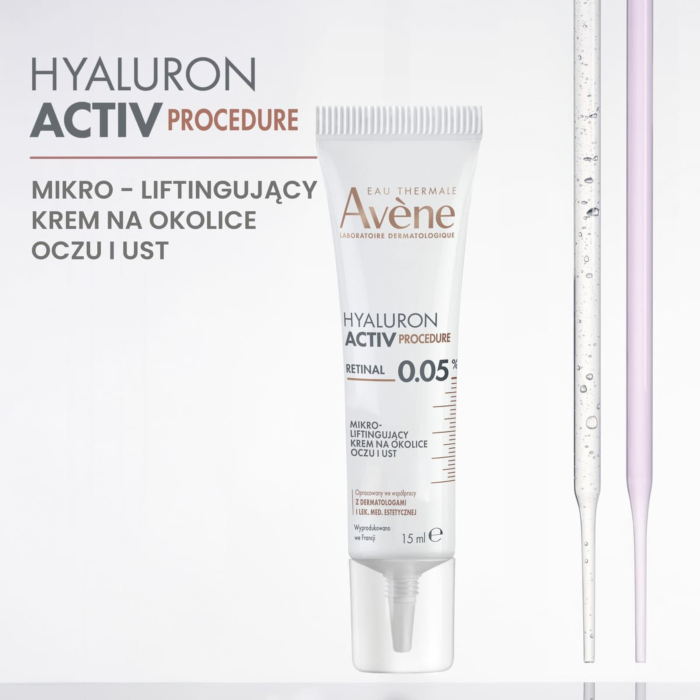Avene Hyaluron Activ Procedure Mikroliftingujący krem na okolice oczu i ust