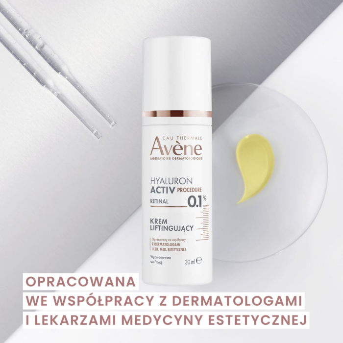 Avene Hyaluron Activ Procedure Krem liftingujący do twarzy z retinalem i kwasem hialuronowym 