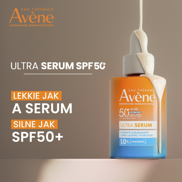 Avène Sun Bardzo wysoka ochrona Ultra Serum długotrwale nawilżające SPF50+ 