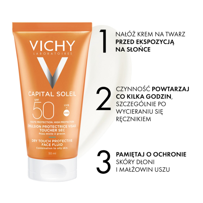 Vichy Capital Soleil Krem matujący SPF50+ 