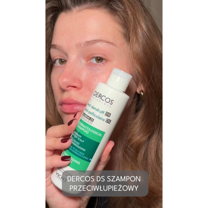 Vichy Dercos Szampon przeciwłupieżowy do włosów normalnych i przetłuszczających się, 200 ml