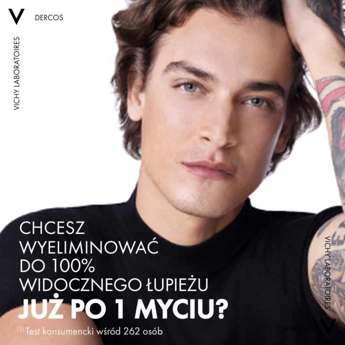 Vichy Dercos Szampon przeciwłupieżowy do włosów normalnych i przetłuszczających się, 390 ml